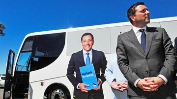 Wheels of spin turning as leaders hop on their buses