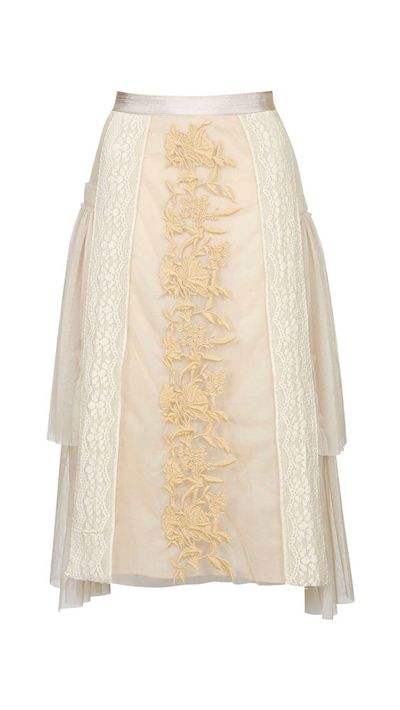 <a href="http://www.topshop.com/en/tsuk/product/clothing-427/skirts-449/midi-skirts-3106313/mesh-layered-embroidered-midi-skirt-4175009?refinements=category~%5b1782537%7c208530%5d&amp;bi=1&amp;ps=200" target="_blank">Mesh Layered Embroidered Mini Skirt, approx. $108, Topshop</a>