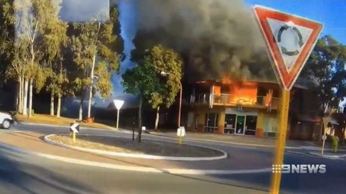 A salon has been destroyed in a fire in Perth's northeast.