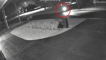 Detectives have released CCTV vision of a motorcycle captured in the area before and after the home was shot at.
