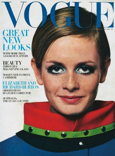 Twiggy on Vogue cover (1967)