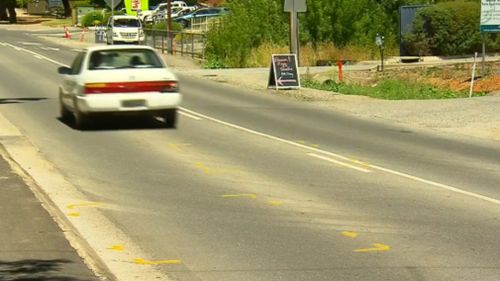 There are now calls for a pedestrian crossing on the road. (9NEWS)