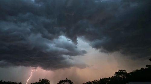 Fast moving storms brought lightning and strong gusts to much of Sydney and the Illawarra in that late afternoon.