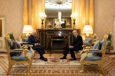 King Charles III and Mark Carney