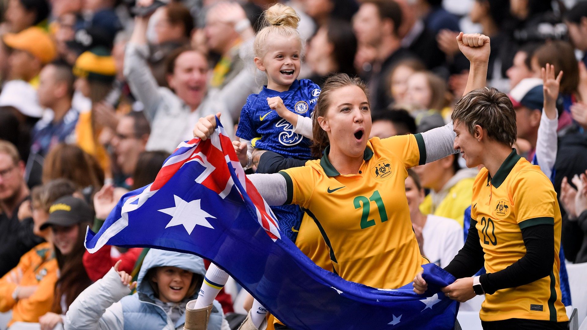 Matildas post record attendance for a women's football match in Australia at clash with USA