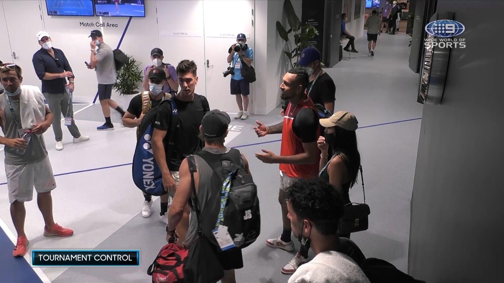 Revealed: video of the moment after Nick Kyrgios, Thanasi Kokkinakis in heated exchange with coach