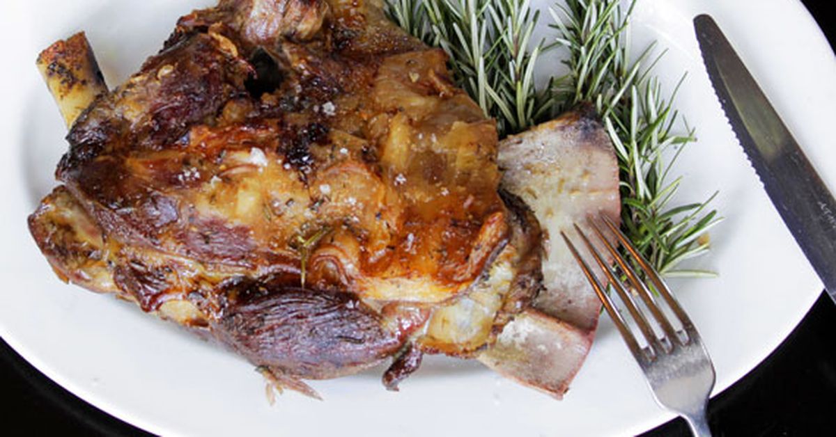 Roasted lamb shoulder with baby heirloom beetroot salad - 9Kitchen