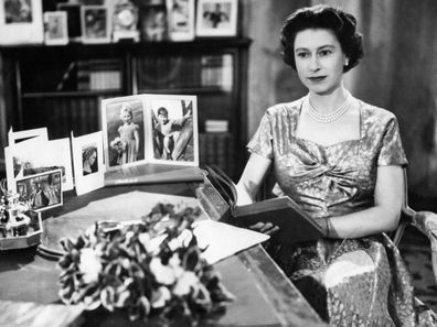 Queen Elizabeth delivers her first televised Christmas message, 1957