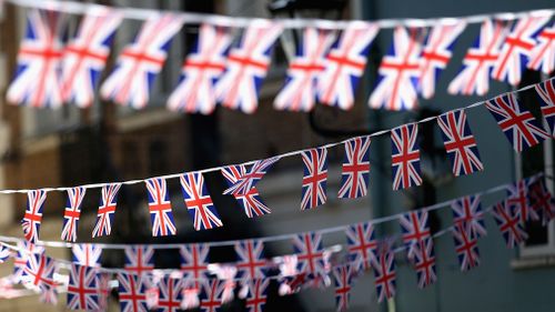 Windsor is filled with bunting. (Getty)