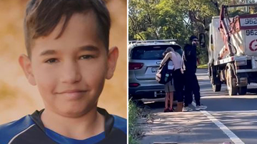 The local man who found a missing 11-year-old who spent the night in near-freezing conditions in northwest Sydney has spoken about the rescue.