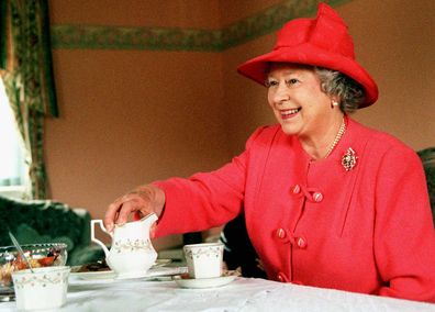 Queen Elizabeth II visits the area of Castlemilk in Glasgow