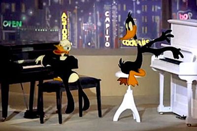 <b>The scandal:</b> In another <i>Roger Rabbit </i>controversy, Donald Duck supposedly hurls an African-American epithet - the dreaded N-word - at Daffy Duck as the two quackers play a duet on the piano. <br/><b>But did it really happen? </b>Not a chance. The word in question would be absolutely unacceptable in any family film. Donald actually uses his catchphrase 'you doggone little ...!', before quacking hysterically at poor Daffs.