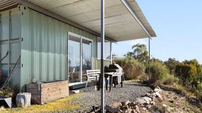 The shipping container home in 4172 Freemantle Road, Gowan.