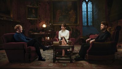 Daniel Radcliffe, Rupert Grint, and Emma Watson reunite for Harry Potter 20th Anniversary: Return to Hogwarts.