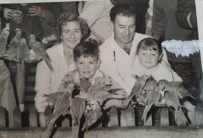 Lorraine, Robert, Greg & Gaye, at Currumbin Bird Sanctuary. 