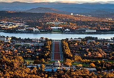 Canberra's latitude position is 35° S. What is the city's longitude?
