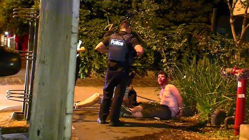 Three men charged over allegedly alcohol-fuelled brawl in Melbourne overnight