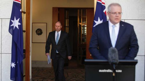 Prime Minister Scott Morrison and Treasurer Josh Frydenberg.