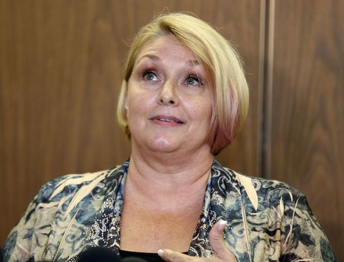 Samantha Geimer has hit out at what Quentin Tarantino said about her assault in a radio interview. (AAP)