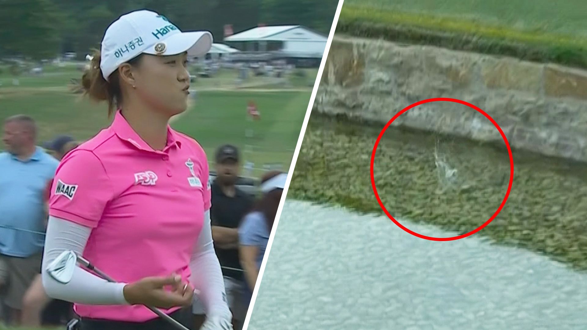 Minjee Lee&#x27;s charge at the US Women&#x27;s Open ended when she found the water at the par-3 12th hole in the final round.