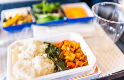 Plane food | inflight vegetarian meal