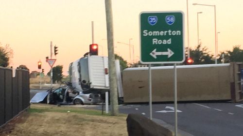 Four teens cut from wreckage of Melbourne truck crash