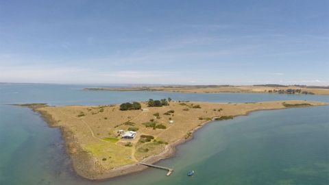 buyer nabs entire private island victoria two houses helipad domain