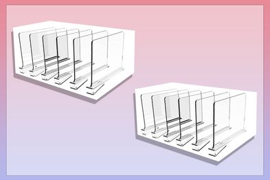 9PR: Jayalpha 6 PCS Clear Shelf Dividers for Closet, Acrylic Closet dividers for Wooden Shelves use in Bedroom, Kitchen, Office, Cabinets and Bathroom.