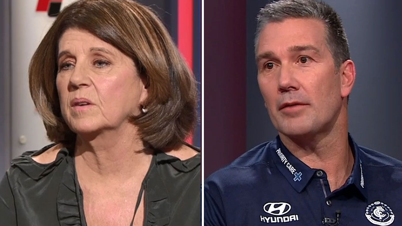 Carlton list manager Stephen Silvagni faces off with Caroline Wilson over "untrue" claims