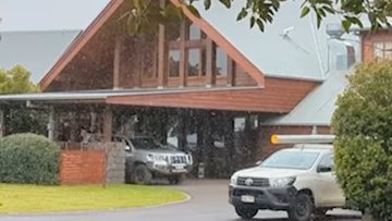 A short flurry of snowfall hit southern Queensland.