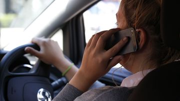 Drivers who talk on their phones are twice as likely to be involved in an accident. Picture: AAP