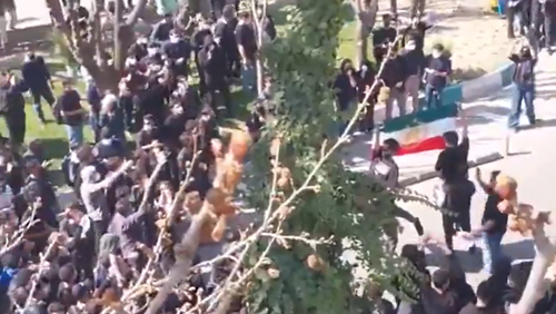 İran'da hükümet karşıtı protestolar.