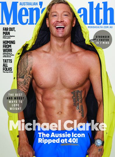 Michael Clarke unveils major body transformation for Men's Health magazine.