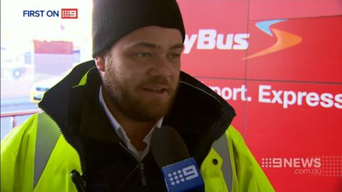 SkyBus staff member Bryce Dee said abuse was a regular occurrence. (9NEWS)