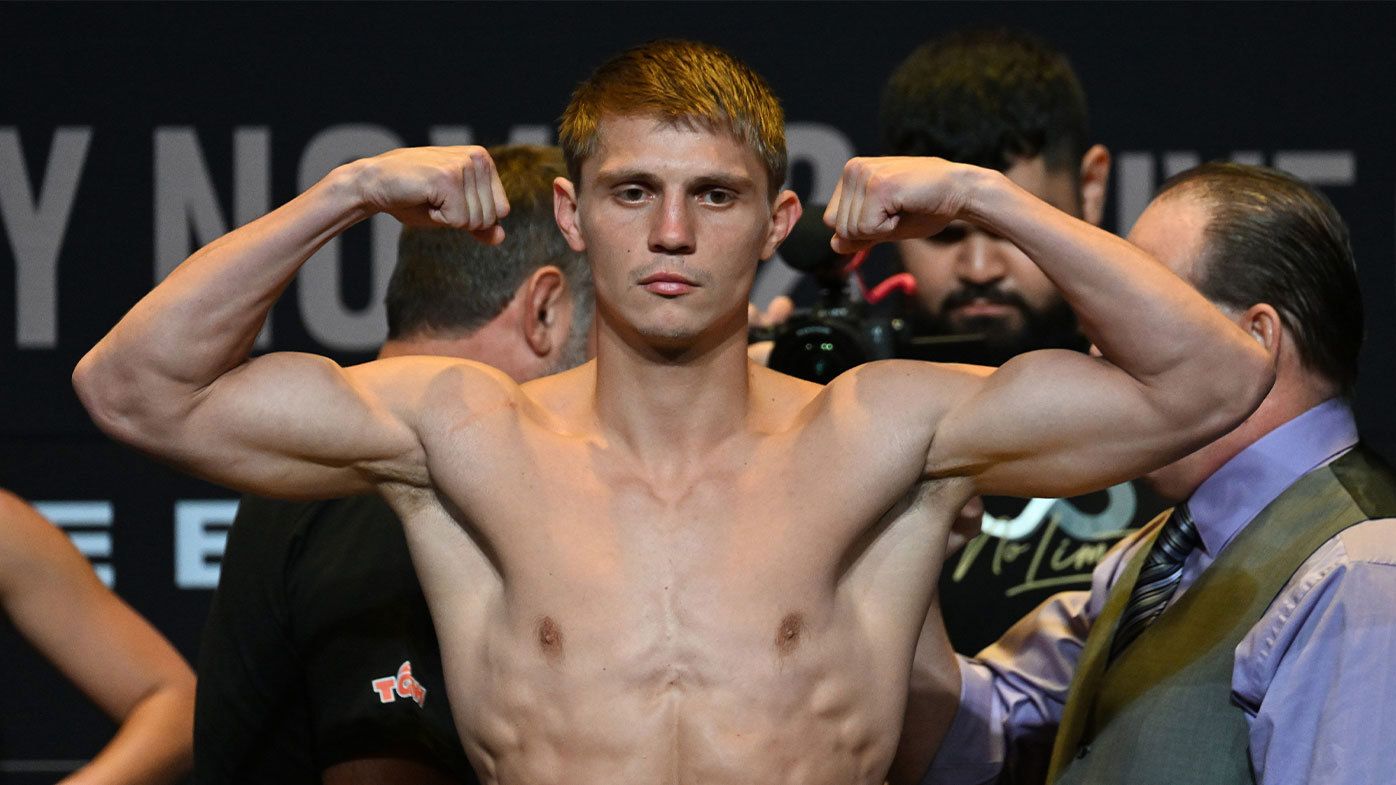 Nikita Tszyu weighed in heavier than Dylan Biggs a day out from the fight for the super welterweight title