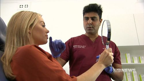 Doctors say demand of injectables like lip fillers and botox has skyrocketed. (9NEWS)