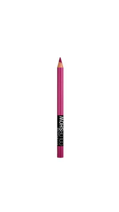 <p><a href="https://www.priceline.com.au/cosmetics/eyes/eye-liner/maybelline-color-show-crayon-kohl-eyeliner-1-2-g" target="_blank">Color Show Crayon Kohl Eyeliner in Magic Magenta, $6.95, Maybelline NY</a></p>