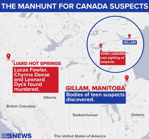 The hunt for Bryer Schmegelsky and Kam McLeod stretched across Canada.