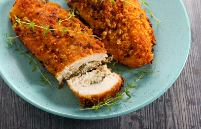 Chicken Kiev (crumbed chicken)