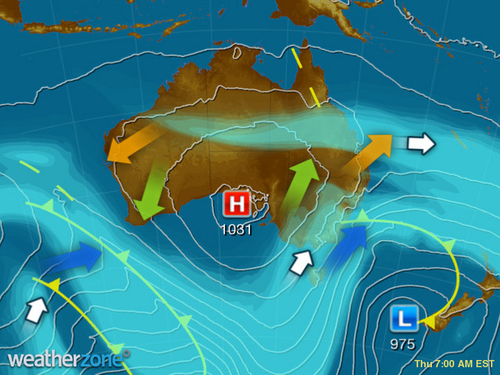 Strong to gale froce winds are expected along coastal areas. 