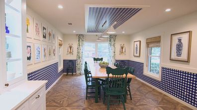 One of a kind Trista Mark renovation Dining after