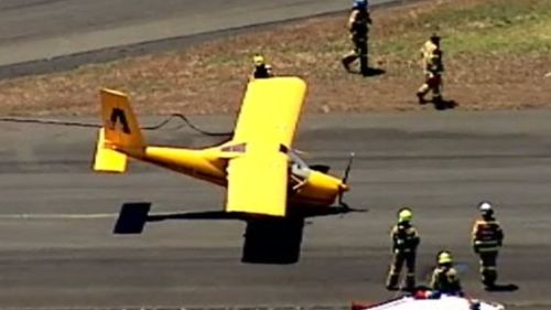 An aircraft in distress has landed safely at Moorabbin Airport in Melbourne's south-east. (9NEWS)