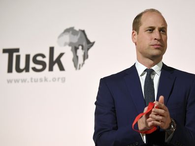 Prince William, Duke of Cambridge appears on stage at the Tusk Conservation Awards in 2019. REUTERS/Toby Melville/Pool