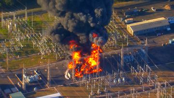 A major fire is underway at Tallawarra Power Station in Wollongong. 