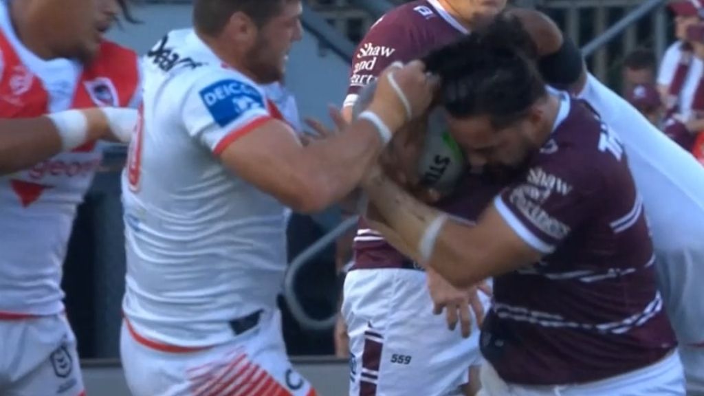 Blake Lawrie escapes suspension for hair pull as Dragons score shock upset win over Manly