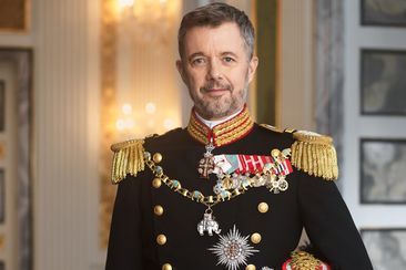 The Official gala portrait of King Frederik X of Denmark