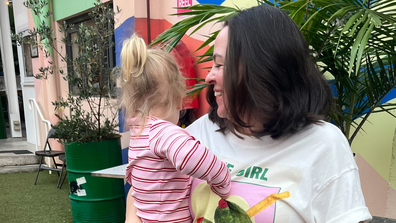 Mum Amy with her daughter