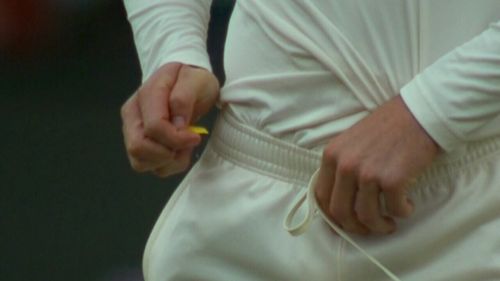 Cameron Bancroft was caught on camera using a piece of tape to tamper with the ball.
