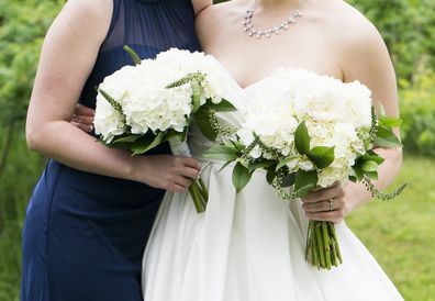 Navy bridesmaids dress