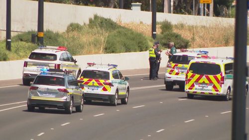 A man has died after he was hit by a truck in Adelaide's south. Emergency services rushed to the Southern Expressway entrance at Bedford Park after reports the 23-year-old pedestrian had been hit by a vehicle.